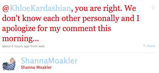 Illustration for article titled Shanna Moakler Apologizes On Twitter For Calling Khloe Kardashian A Donkey